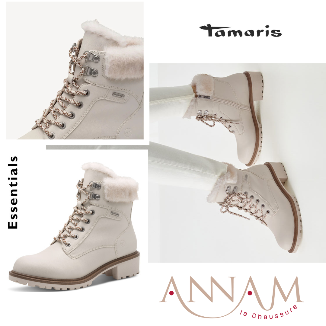 Bottine fourr&eacute;es femme