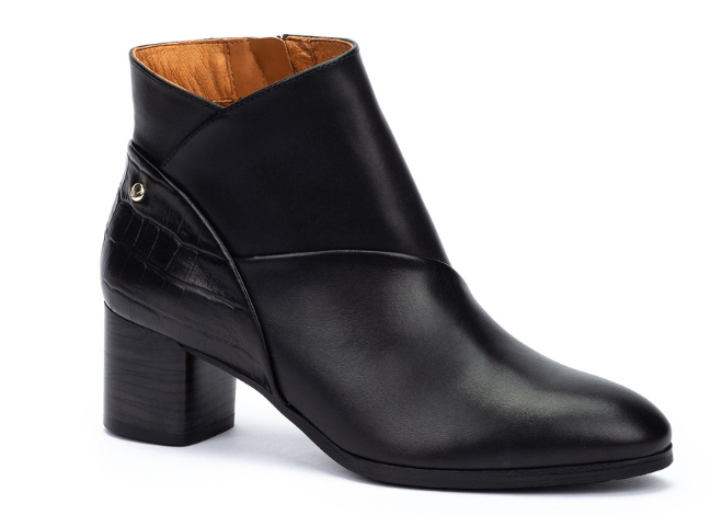 Bottine noire à talon