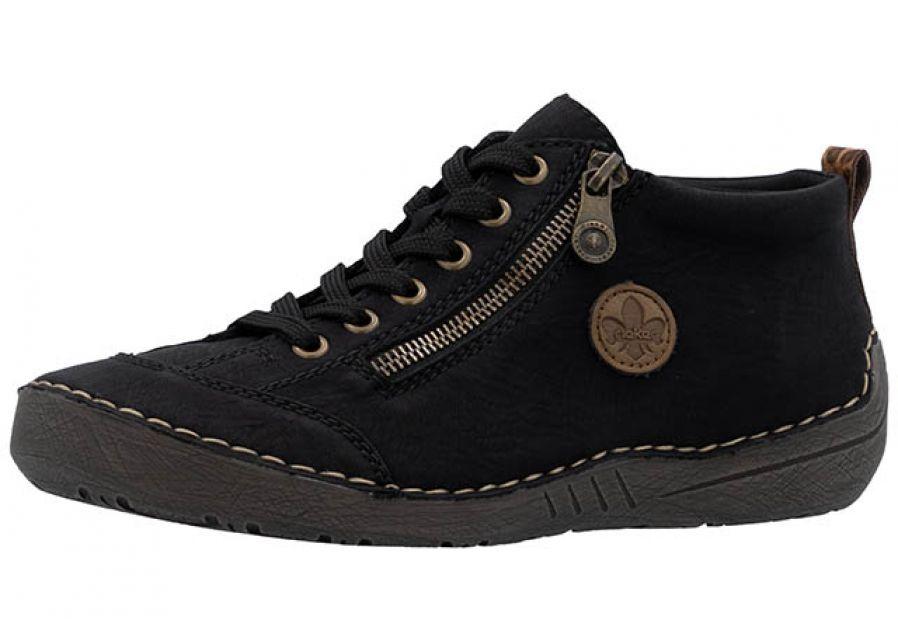Chaussure noire lacets/zip
