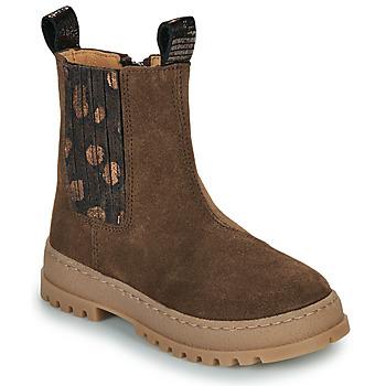 Bottine marron foncé